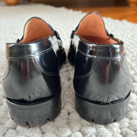 New J.Crew Winona lug-sole penny loafers in spazzolato leather size 8 - Picture 7 of 11